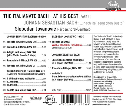 Italianate Bach