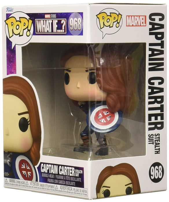 Funko POP! Marvel - What If - Captain Carter - Marvel What If - Collectable Vinyl Figure - Gift Idea - Official Merchandise - Toys for Kids & Adults - TV Fans - Model Figure for Collectors