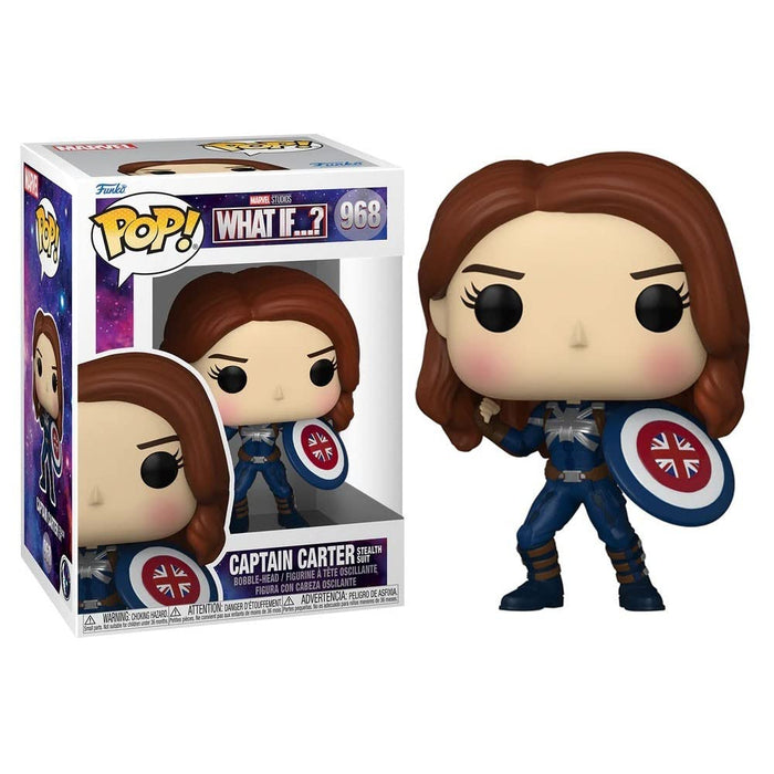Funko POP! Marvel - What If - Captain Carter - Marvel What If - Collectable Vinyl Figure - Gift Idea - Official Merchandise - Toys for Kids & Adults - TV Fans - Model Figure for Collectors