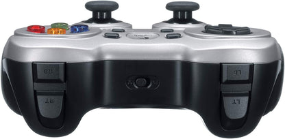 Logitech F710 Wireless Gamepad, 2.4 GHz Wireless with USB Nano-Receiver, Controller Dual Vibration Feedback, 4 Switch D-Pad, PC - Grey/Black Single