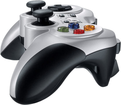 Logitech F710 Wireless Gamepad, 2.4 GHz Wireless with USB Nano-Receiver, Controller Dual Vibration Feedback, 4 Switch D-Pad, PC - Grey/Black Single