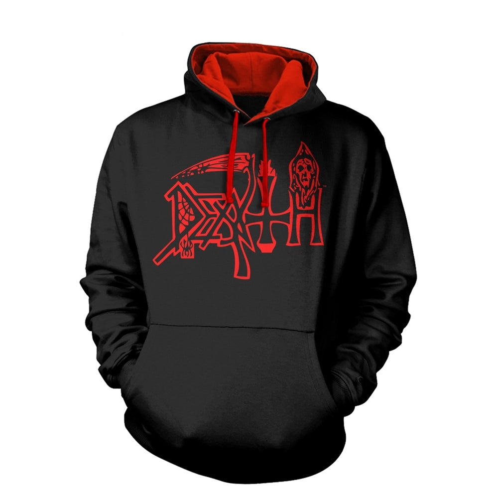 DEATH - SCREAM BLOODY GORE BLACK Varsity Hooded Sweat (No Zip) Medium