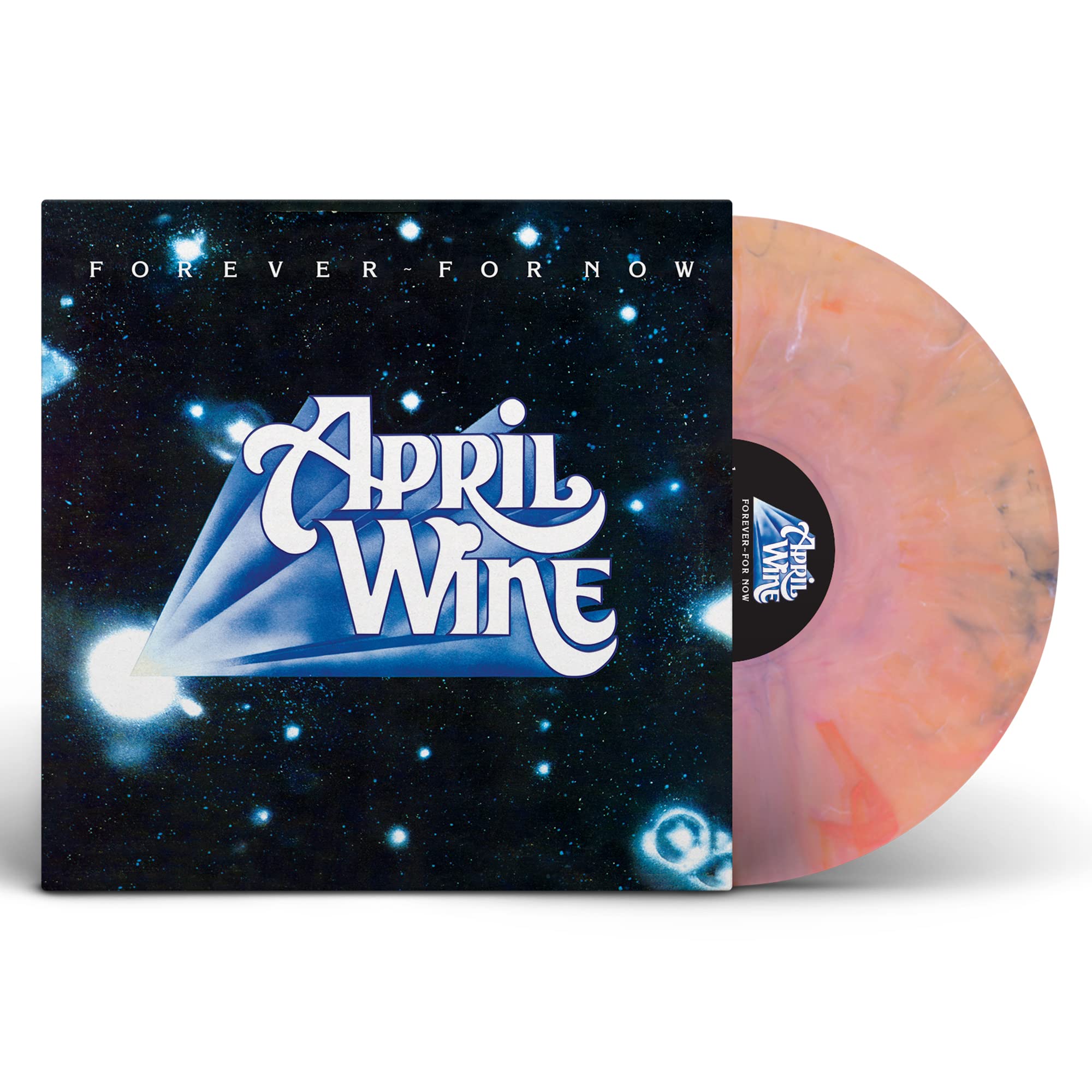Forever For Now - White With Blue, Red & Orange Swirl
