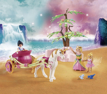 Playmobil Magic 71002 Unicorn Carriage with Pegasus and Princess, Toy for Children Ages 4+