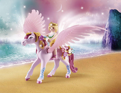 Playmobil Magic 71002 Unicorn Carriage with Pegasus and Princess, Toy for Children Ages 4+
