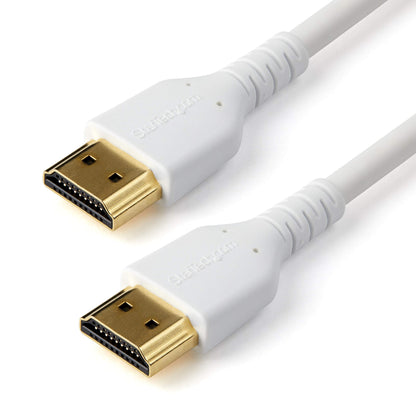 StarTech.com 6ft (2m) Premium Certified HDMI 2.0 Cable with Ethernet - Durable High Speed UHD 4K 60Hz HDR - Rugged M/M HDMI Cord with Aramid Fiber - TPE - Ultra HD Monitors, TVs & Displays (RHDMM2MPW
