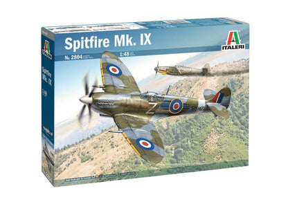 Italeri -2804 Spitfire MK. IX, 1:48 Scale, Model Kit, Plastic Model, Modelling, IT2804