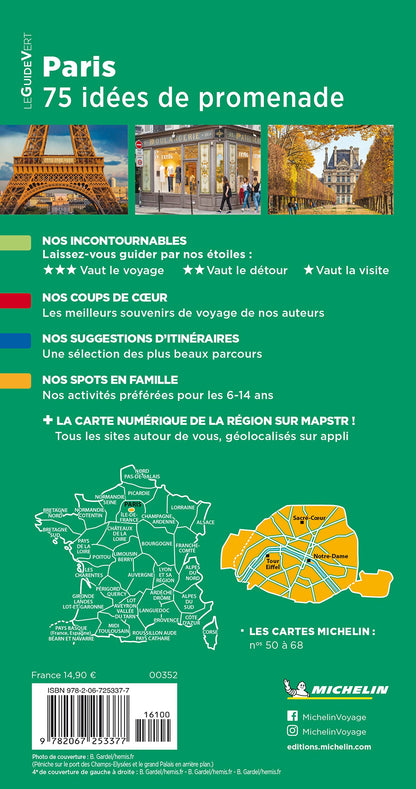 Paris: 75 idées de promenade (Le Guide Vert