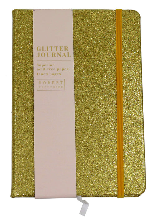 A5 CASED Glitter Notebook - Gold