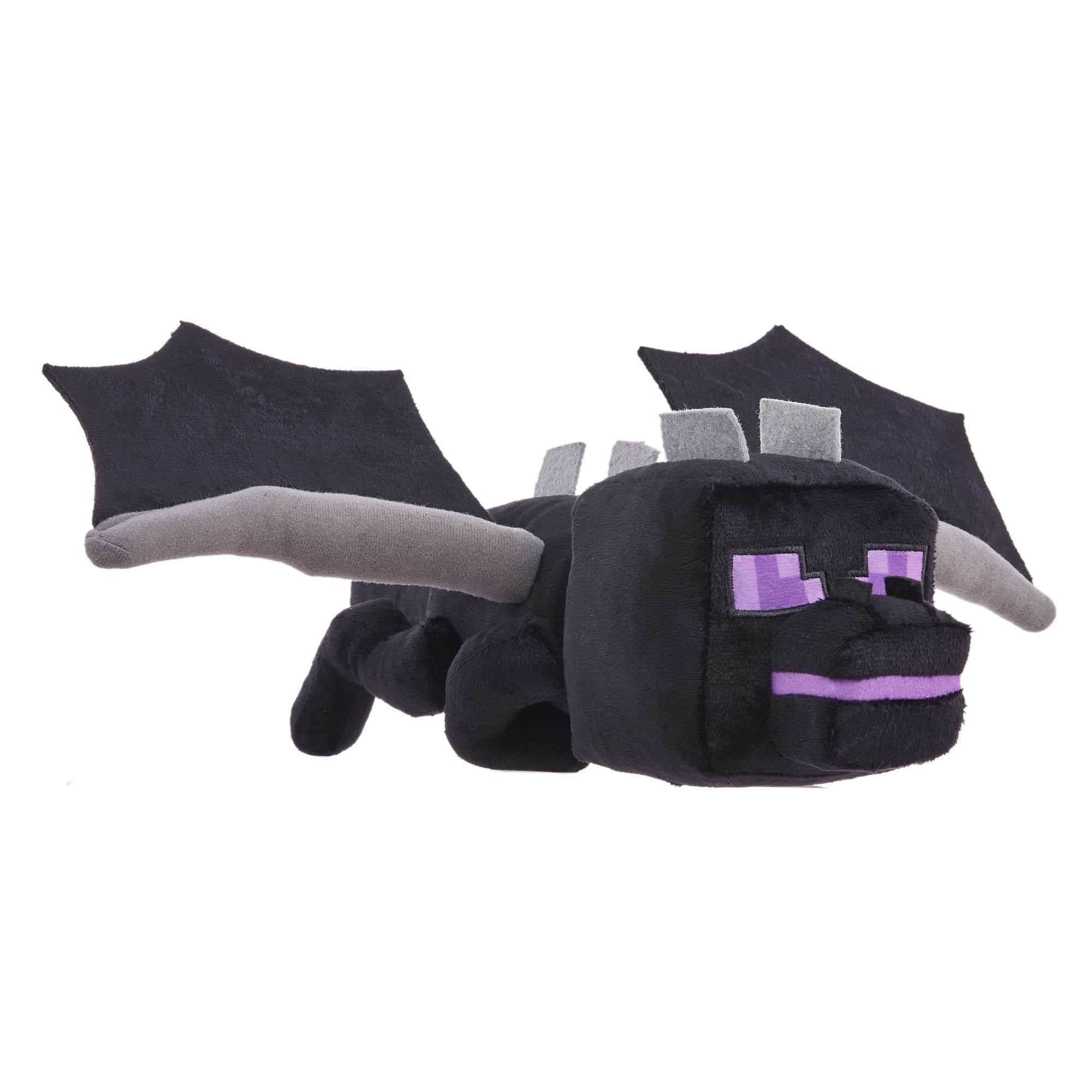 Mattel Minecraft Ender Dragoon Plush Figure with Lights and Sounds, Video-Game Collectible Toy, Gift for Fans Age 3 Years Old & Up, HGV56