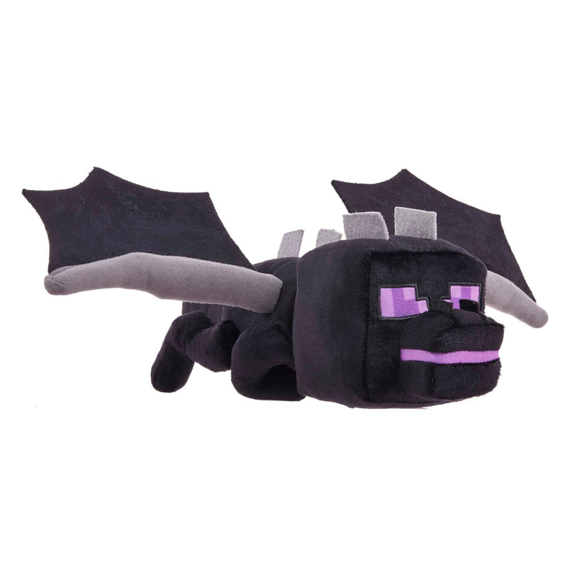 Mattel Minecraft Ender Dragoon Plush Figure with Lights and Sounds, Video-Game Collectible Toy, Gift for Fans Age 3 Years Old & Up, HGV56