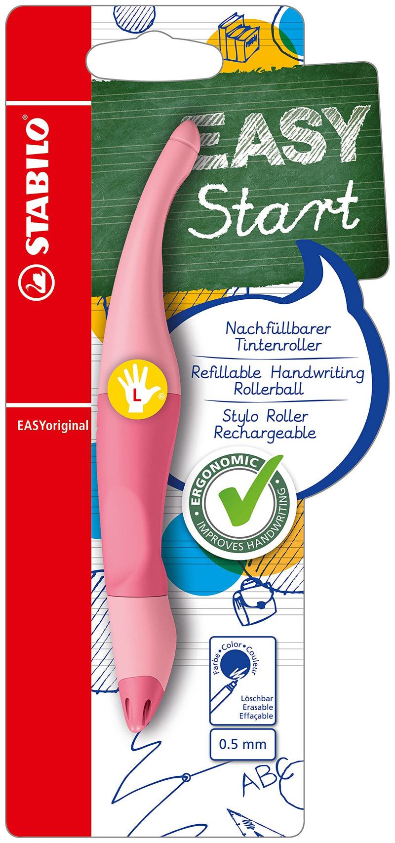 Ergonomic Rollerball - STABILO EASYoriginal Pastel - Pack of 1 - Left-Handed