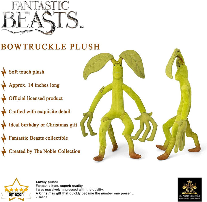 The Noble Collection - Bowtruckle Plush - Officially Licensed 14in (36cm) Fantastic Beasts Posable Toy Dolls Plush Figures - For Kids & Adults