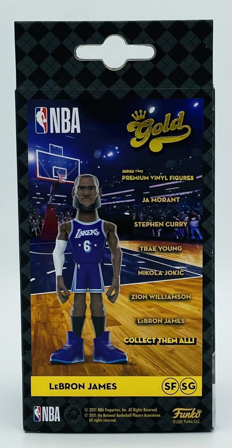 Funko Pop! Gold NBA: Lakers - Lebron James (City) 5" with Chase (Styles May Vary