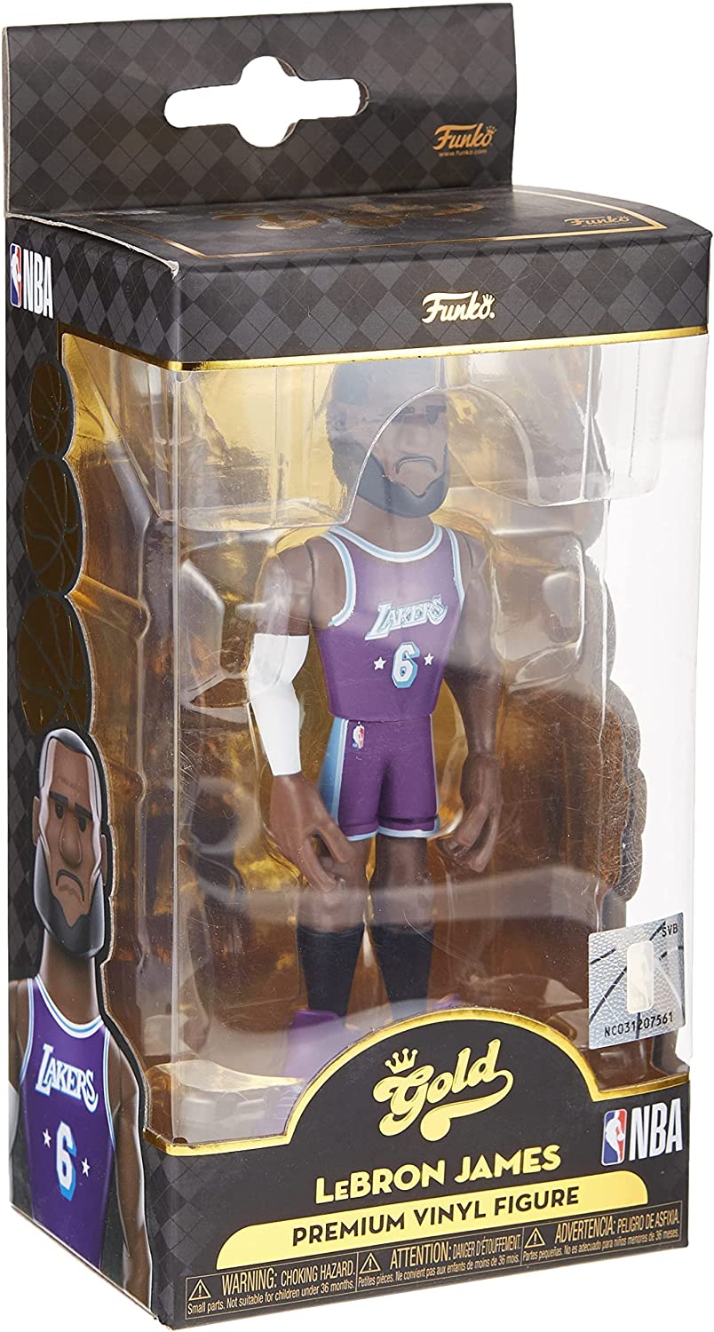 Funko Pop! Gold NBA: Lakers - Lebron James (City) 5" with Chase (Styles May Vary