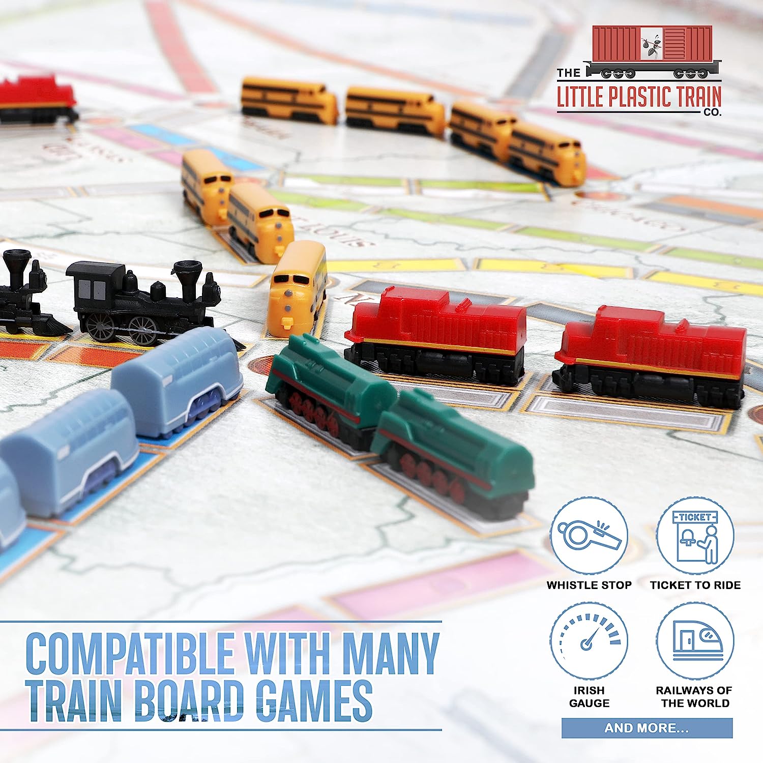 Mercury Deluxe Board Game Train Set