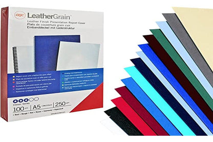 GBC Antelope Binding Covers Leather-look Plain A4 Red Ref CE040030