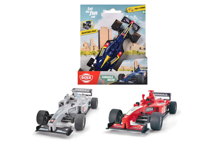 Dickie Toys 203341035 Racer Formula Racing Car 14 cm, Scale 1:32, 3 Models Available: Silver, Blue or Red