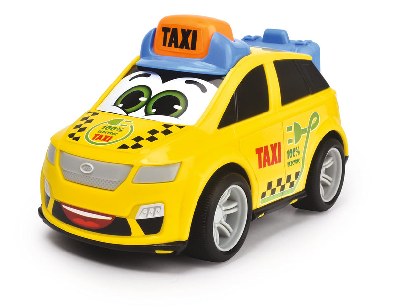 Dickie Toys 204112002 ABC Toddler Vehicles-One of Three Different Wind, Taxi, Fire Engine, Police Car, Ideal for Babies from 12 Months, Multicoloured