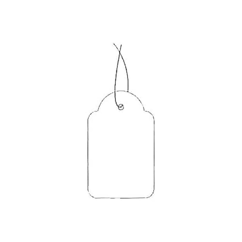Apli 18x29mm Strung Ticket - White (Box of 1000