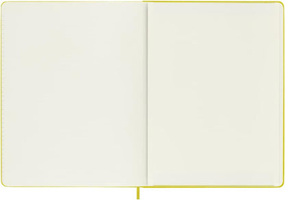 Moleskine Classic Notebook, Hard Cover, XL (7.5" x 9.5") Ruled/Lined, Hay Yellow (Silk), 192 Pages
