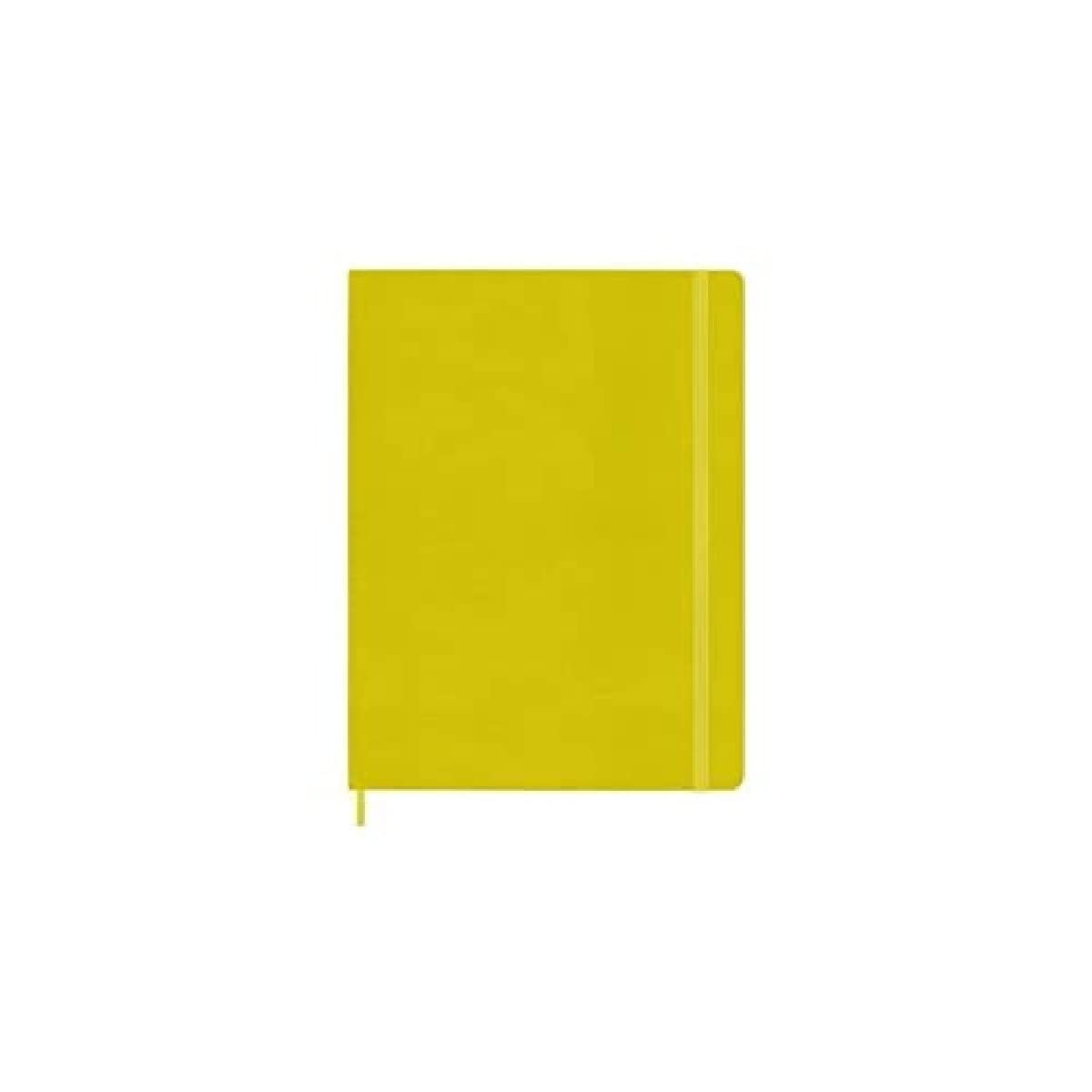 Moleskine Classic Notebook, Hard Cover, XL (7.5" x 9.5") Ruled/Lined, Hay Yellow (Silk), 192 Pages