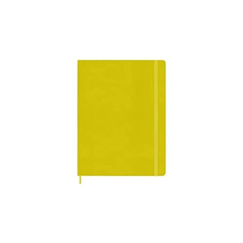 Moleskine Classic Notebook, Hard Cover, XL (7.5" x 9.5") Ruled/Lined, Hay Yellow (Silk), 192 Pages
