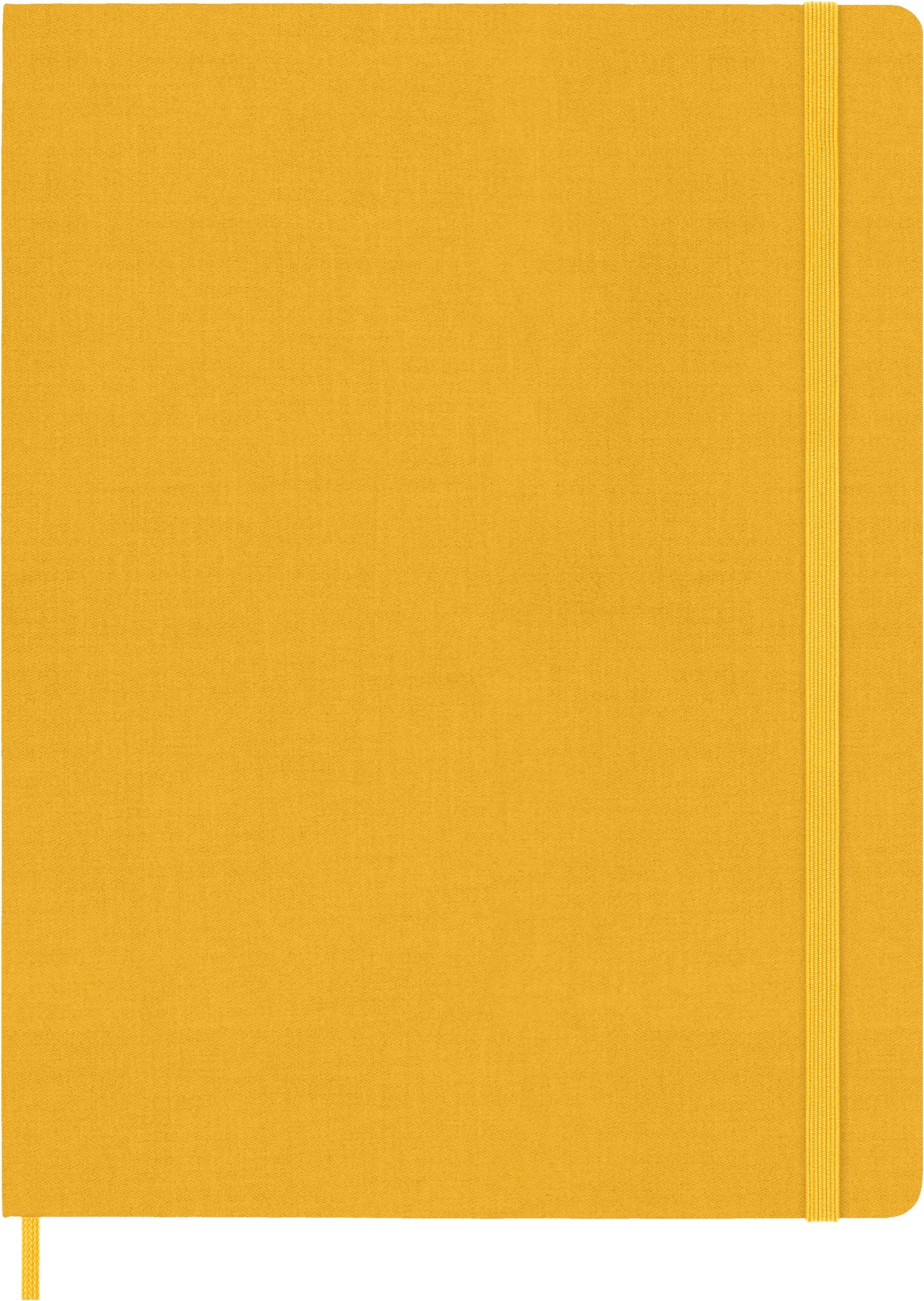 Moleskine Classic Notebook, Hard Cover, XL (7.5" x 9.5") Ruled/Lined, Orange Yellow (Silk), 192 Pages