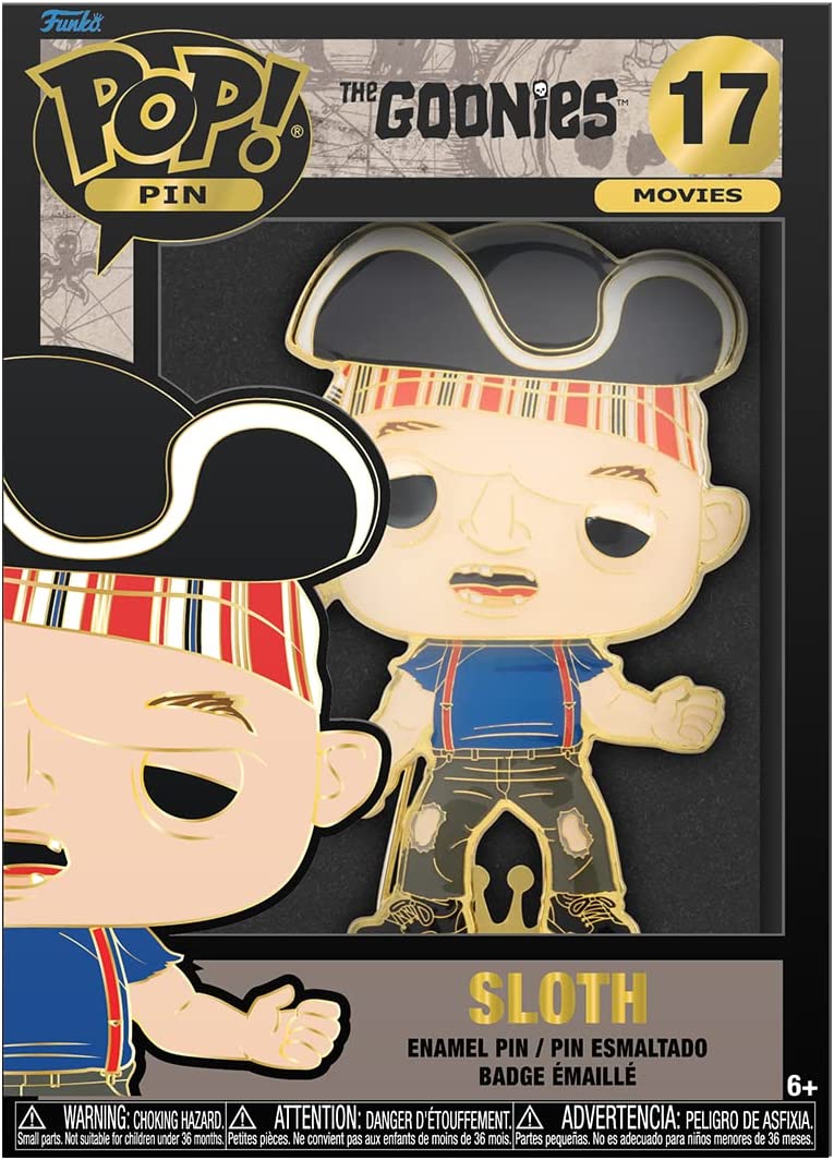 Loungefly Funko POP! Large Enamel Pin GOONIES: SLOTH - Sloth - the Goonies Enamel Pins - Cute Collectable Novelty Brooch - for Backpacks & Bags - Gift Idea - Official Merchandise - Movies Fans