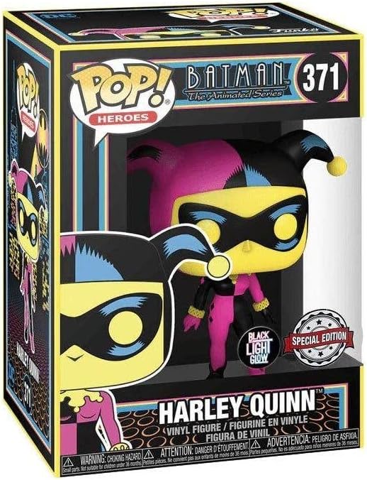 Funko POP! Heroes: DC - Harley Quinn - (Black Light) - DC Comics - Collectable Vinyl Figure - Gift Idea - Official Merchandise - Toys for Kids & Adults - Comic Books Fans