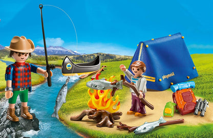 PLAYMOBIL Family Fun Maletín Grande Camping, A Partir de 4 años (9323