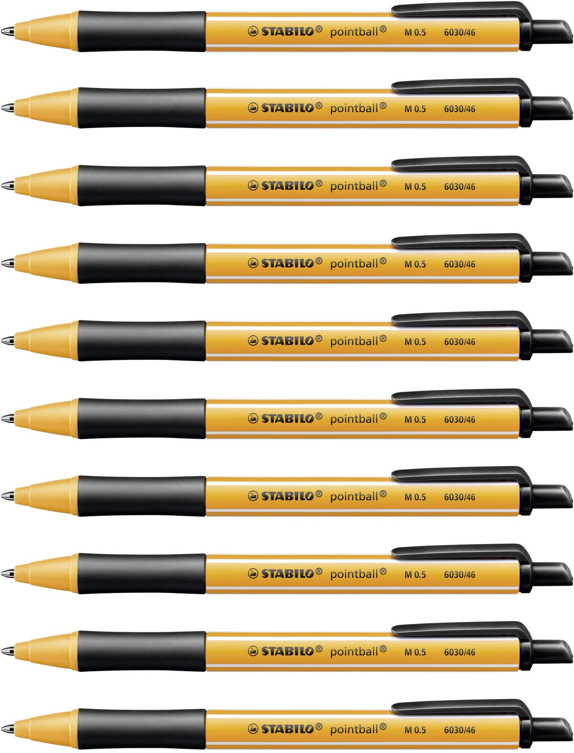 Ballpoint Pen - STABILO pointball - Pack of 10