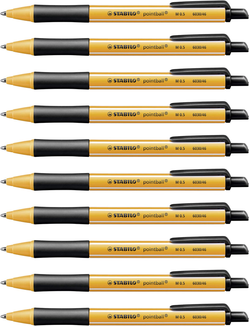 Ballpoint Pen - STABILO pointball - Pack of 10