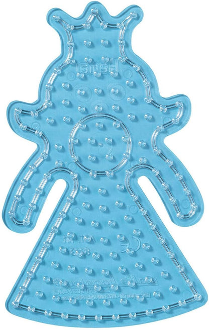 HAMA - Blister Pack of 2 Butterfly and Princess Plates for Ironing Beads - Arts and Crafts Butterfly & Princess