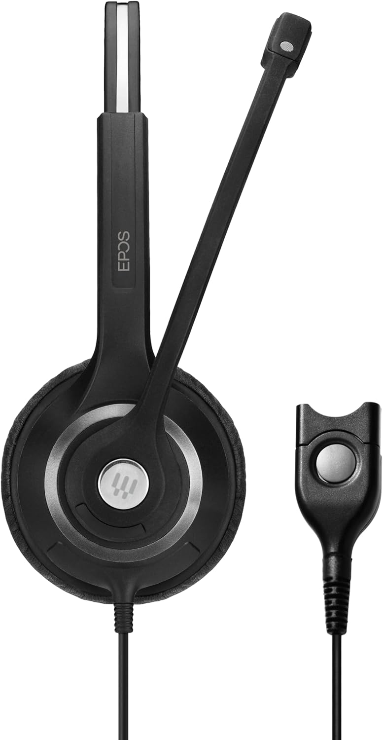 Sennheiser Enterprise Solution EPOS Impact SC 260 - Auricular Cableado Duradero para Comunicación Clara y Confort Todo el Día en Entornos Profesionales
