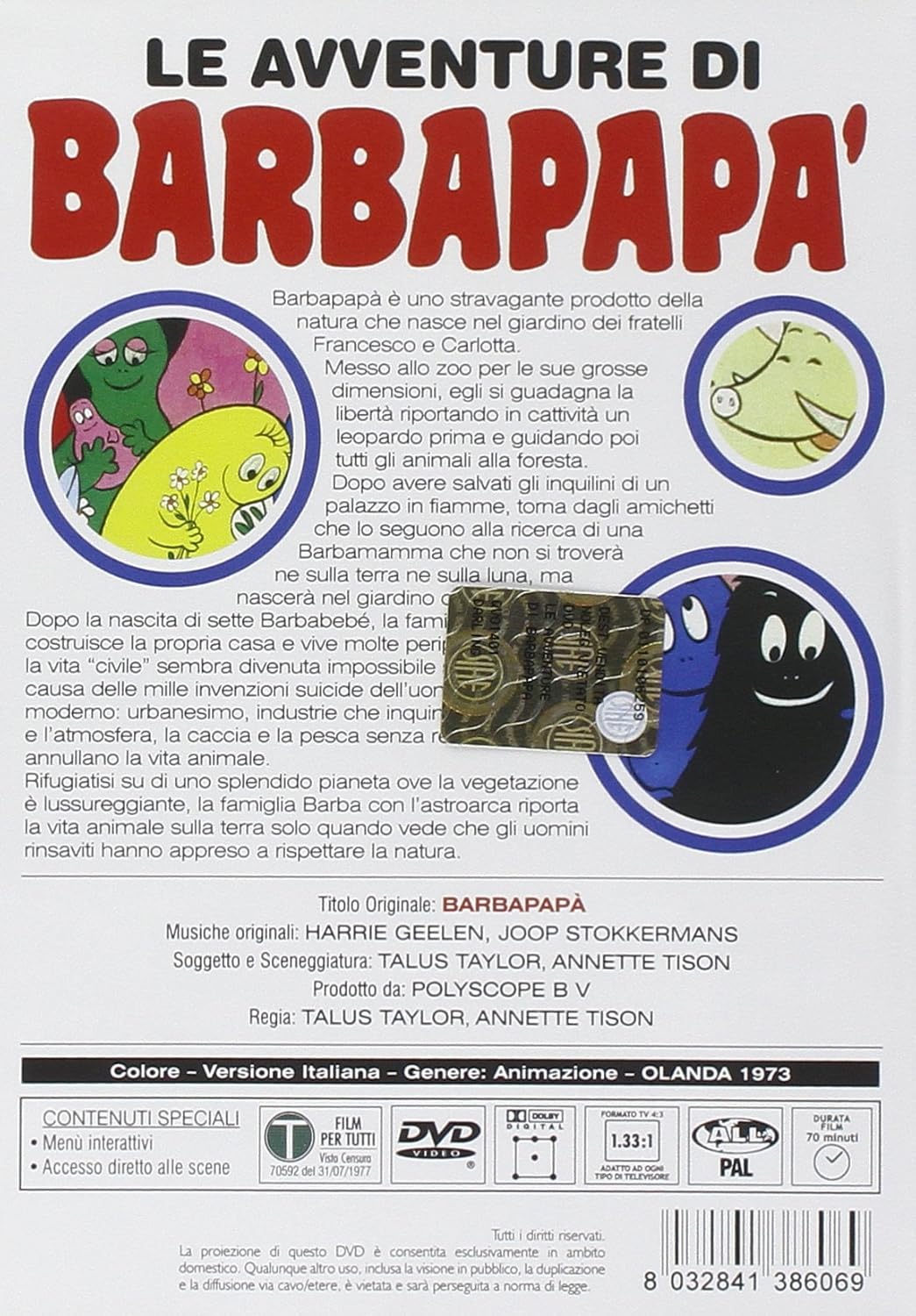 le avventure di barbapapa' italian import