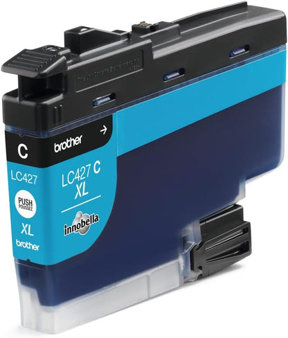 BROTHER LC-427XLC Inkjet Cartridge, Cyan, Single Pack, High Yield, Includes 1 x Inkjet Cartridge, Genuine Supplies