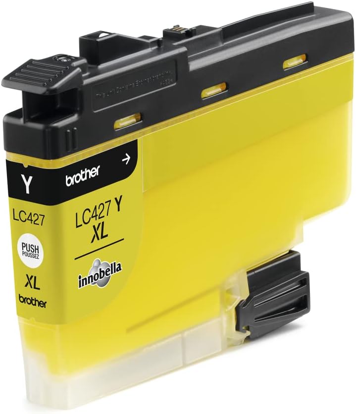 BROTHER LC-427XLY Inkjet Cartridge, Yellow, Single Pack, High Yield, Includes 1 x Inkjet Cartridge, Genuine Supplies
