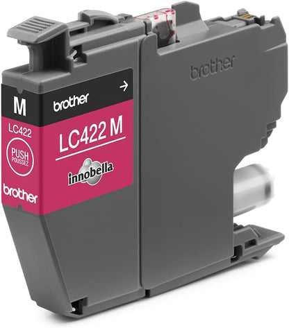 Original Brother LC-422M Magenta Ink Cartridge for Approx. 550 Pages for MFC-J5340DW, MFC-J5345DW, MFC-J5740DW, MFC-J6540DW, MFC-J6940DW