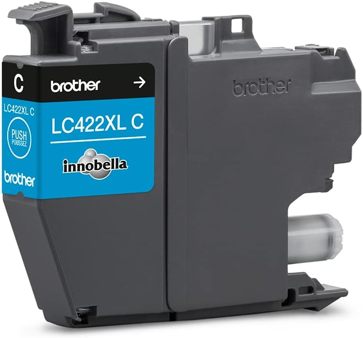 Original Brother LC-422XLC Cyan Ink Cartridge for 1,500 Pages for MFC-J5340DW, MFC-J5345DW, MFC-J5740DW, MFC-J6540DW, MFC-J6940DW