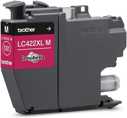 Original Brother LC-422XLM Magenta Ink Cartridge for 1,500 Pages for MFC-J5340DW, MFC-J5345DW, MFC-J5740DW, MFC-J6540DW, MFC-J6940DW
