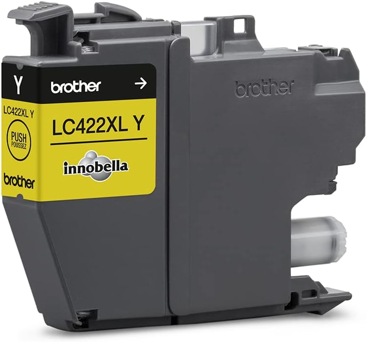 Original Brother LC-422XLY Yellow Ink Cartridge 1,500 Pages for MFC-J5340DW, MFC-J5345DW, MFC-J5740DW, MFC-J6540DW, MFC-J6940DW