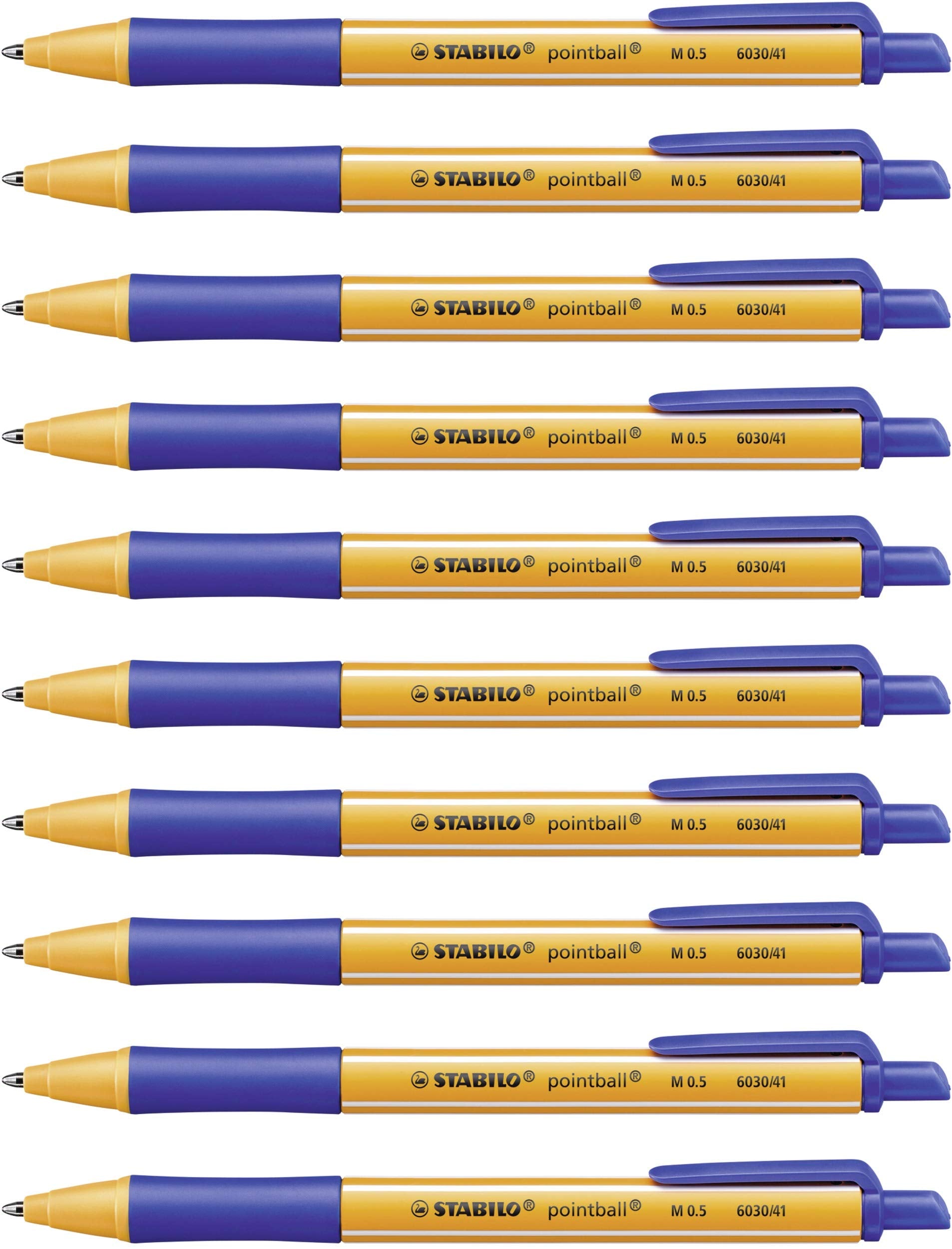 Ballpoint Pen - STABILO pointball - Pack of 10