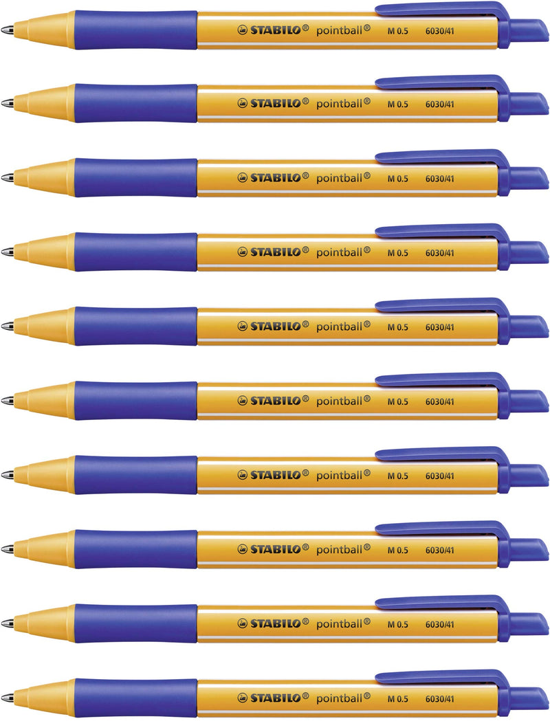 Ballpoint Pen - STABILO pointball - Pack of 10