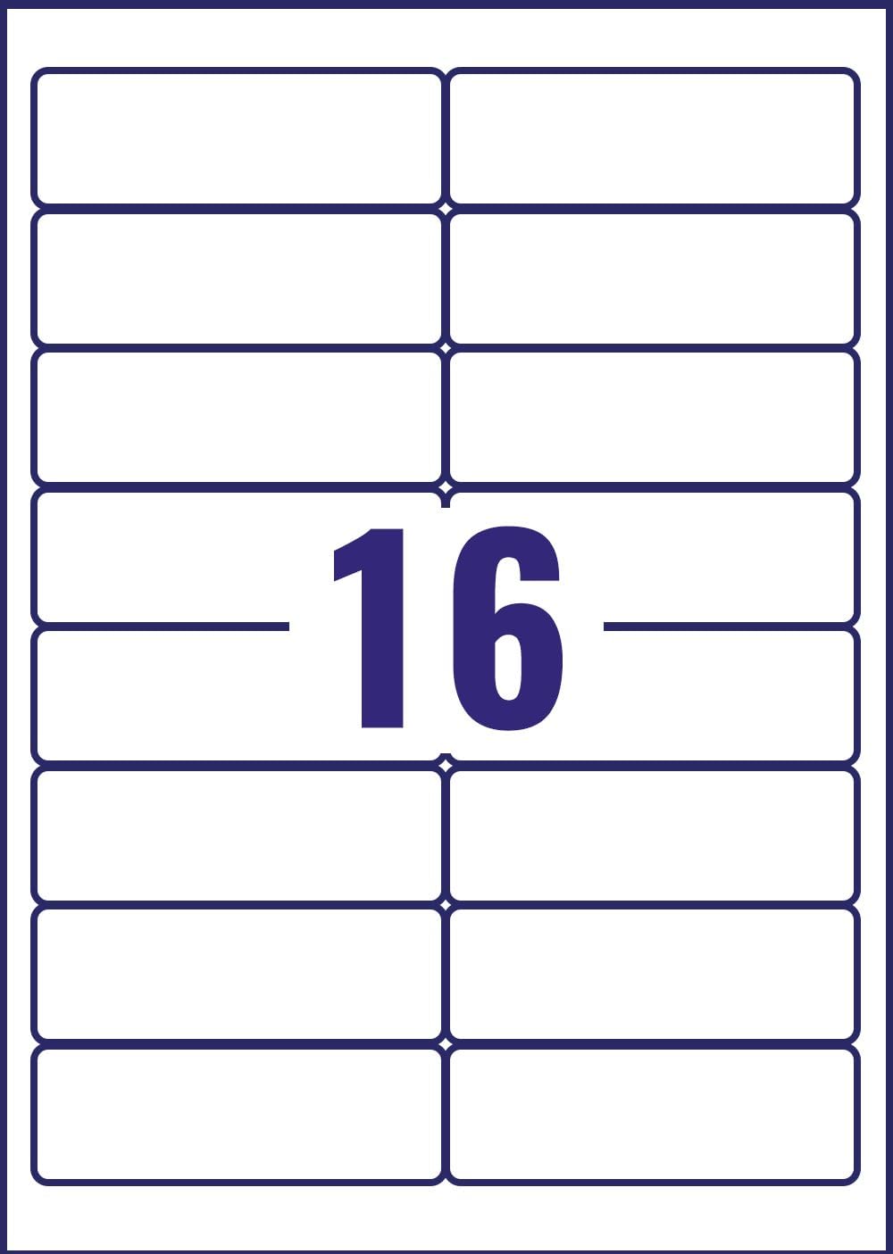 Avery Self Adhesive Clear Address Mailing Labels, Laser Printers, 16 Labels Per A4 Sheet, 400 labels, QuickPEEL (L7562