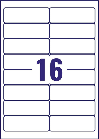 Avery Self Adhesive Clear Address Mailing Labels, Laser Printers, 16 Labels Per A4 Sheet, 400 labels, QuickPEEL (L7562