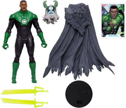McFarlane Toys, 7-Inch DC Endless Winter Green Lantern (John Stewart) Action Figure with 22 Moving Parts, Collectible DC Figure with Unique Collectible Character Card – Ages 12+