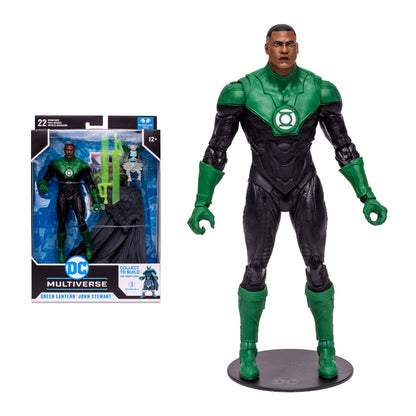 McFarlane Toys, 7-Inch DC Endless Winter Green Lantern (John Stewart) Action Figure with 22 Moving Parts, Collectible DC Figure with Unique Collectible Character Card – Ages 12+