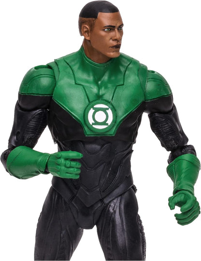 McFarlane Toys, 7-Inch DC Endless Winter Green Lantern (John Stewart) Action Figure with 22 Moving Parts, Collectible DC Figure with Unique Collectible Character Card – Ages 12+