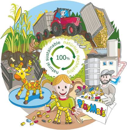 PlayMais Kit créatif 3D paon mosaïque pour enfants à partir de 3 ans | Plus de 2 300 pièces & modèles 3D | Favorise la créativité et la motricité fine | Jouet naturel